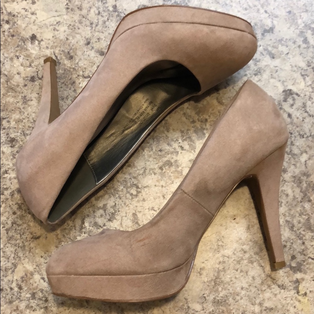 Maurices Nude Suede Heels